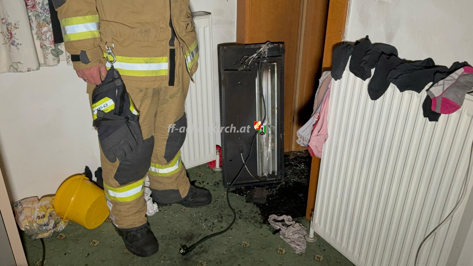 Einsatz Nr. 65 Brand Wohnheim Zimmer